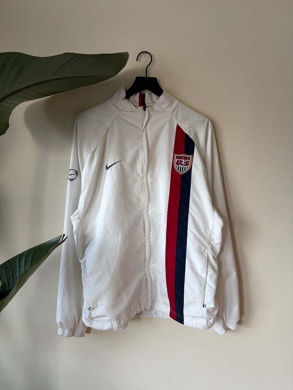 Nike USA USMNT Soccer Track Jacket Size XL White